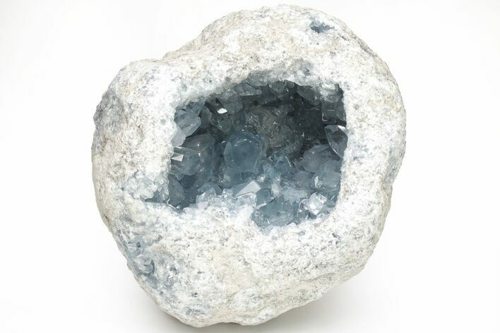 Sky Blue Celestine (Celestite) Crystal Geode - Madagascar #210379